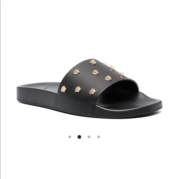 Versace Medusa Stud leather slides - Picture 4 of 5